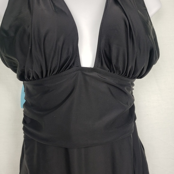 Cupshe One Piece Swim Suit Black Size Medium . - Picture 3 of 5